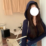 Purely Sexy Hottie Hooded Long-Sleeved T-Shirt Girl Autumn And Winter New Slimming Inside And Outside To Wear A Niche Blouse Tide