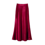 High-Rise Thin High-End Semi-Dress Girl Acetic And Vinegar-Sined Bread And Hips Long Dress 2025 Spring And Summer Hanging Skirt