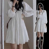 French White Shirt Dress Women 2026 New Spring Small Look Good Xinjiang Yunnan Tourism Wear