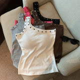 Sexy Oblique Shoulder Strap Sling Sling Vest Women Wearing One Shoulder Design Pics Short Sleeveless Inside The Top