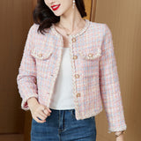 Temperament Famous Short Small Fragrant Coat 2026 Autumn New French Body Repair Coarse Flowers This Small Man Top