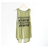 Fashion Sports Running Fitness Yoga Suit Sleeveless Vest Women Summer Loose Letter Yarn Burqa Shirt Top