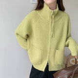 KANING Spur Jersey Knitted 2026 Autumn Half-Neck Sweater Jacket