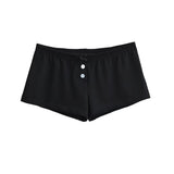 Ins Trend Sports Leisure Low-Waist Shorts Women's 2025 Thin Bow Bows With Broad-Legged Home Trousers