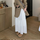 Half-Dress Girl Spring Summer 2025 New Thin A-Character Dress Small Man Swings Half-Dress Skirt Long Falling Feeling