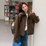 Maillard Short Velvet Jacket Women's Spring And Autumn Dress Retro Lazy Chic And Cool And Fur Jacket Jacket