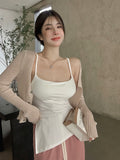 Sexy Hottie Sleeveless Sling Vest Women's Summer Dress With Breast Cushions