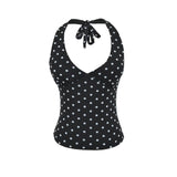 Real Shooting Hottie Hanging Neck Vest Woman With Breast Pad Summer 2026 Short Outer Wear Pure Desire Top