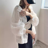 On The Same Day, Seven-Color Fashion Thin Hooded Sunscreen Clothes Women's Summer Anti-Ultraviolet Sunscreen Shirt