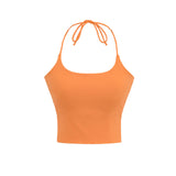 2025 Short-Term Repair Body-Deck Sling Suit Summer Hottie Candy Color All-In-One Chest Mat With Hanging Neck Vest Woman