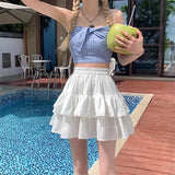 Princess Cake Skirt Summer New High-Waisted Thin Small Man Ponpon A Word Short Skirt