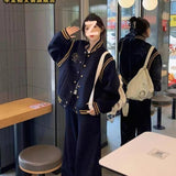 2026 Autumn And Winter New Coat Top Women Retro Embroidery Splicing Color Slim Thin Jacket Baseball Suit