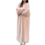 Imitation Of The Stinger Temperament Long Over The Knee Sweater Cardigan Women Autumn And Winter New Lazy Wind Loose Thick Knit Coat