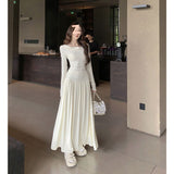 Pure Babes To Close The Waist Slim Thin Long Sleeve Knitted Dress Women Autumn French Temperament Inside The Bottom Dress