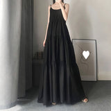 Large-Size Sling Dress Female Long Han Yin Summer Fat Mm Shading Top Thin To Ankle Skirt