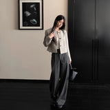 Temperament Famous Lady Small Fragrant Coat Woman 2026 Spring And Autumn New High-End Sense Retro Round Neck Tuff Top Woman