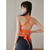 Fashion With Chest Pad Yoga Suit Beauty Back Sling Vest Women Summer Leisure Sports Fitness On Clothes