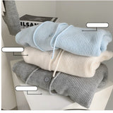 Autumn And Winter New Hooded Knitted Knitted Women Design A Small Wearing Milk Soft Sweater Autumn Cardigan Jacket