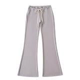 Pure-Style Hottie Summer Soft-Clum Comfortable Hanging Low-Rise Drag Trousers Trousers Sleeves Micro-Trumpets Casual Trousers