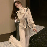923 # Net Red Sports Set Female Autumn Student Korean Version Of Loose Fashion Leisure Two Sets Of Running Clothes