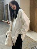 French-Style T-Shirt White Bottoming Shirt Women's Autumn And Winter Plus Thick Loose Lazy Wind To Catch Up With Long Sleeves