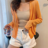 Small Shawl Thin Summer Candy Super Fairy Sunscreen Ice Knitting Outside The Shirt Knitted Summer Temperament Commute