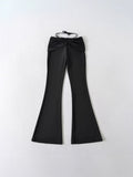 The Bow Naked Feeling Siloed Ass Micro-Slap Women 2025 Summer New High-Waist Broad Leg Pants Fashion Casual Trousers