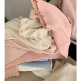 Sweet Lace Half-Neck Knitted Shirt 2025 Autumn And Winter New Korean Design Feel Bottom Shirt Inside The Top Woman