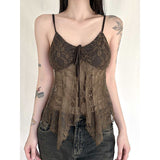 Temperament Lace Splicing Sling Vest Women's Winter New Slimming Inside The Ocean To Catch Up With A Coat