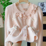 3.2/New In Spring XUAN XIAO JIE Cute College Wind-Bunter Knitted Jersey Coat Woman