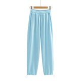 Spice Girl Purple Casual Swear Girl Ins Tide Spring And Autumn Broad Legs Loose Thin Jazz Sweatpants Small