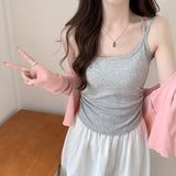 Hanging Neck Sling Vest Woman With Chest Pad In The Body Of The Bottom Summer Beauty Back To Wear On The Chest To Wear Clothes