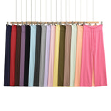 Summer New Yoga Elastic High-Waisted Loose-Rloose Straight Trousers Languid Languid Casual Drag Trousers