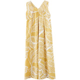 Real Shooting Korean Version Of Loose Large-Size Ocean Gas Age-Retracted Leaf Print Long Over The Knee On The Opposite Side Of The Dress