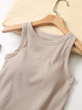 Summer Sexy Pure Desire Hand-In-Work Vest Sleeveless Short Inside And Outside Wearing A Body-Clam Umbilling Bottom Top