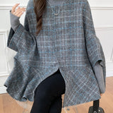 Export Lotte Loose Autumn And Winter Bat Sleeve Coat
