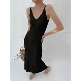 Elegance Of Elegant Knitted Dress Sling Dress With Long Skirts Inside The Slimming Hooks And Hanging Bag-Butar Vest Skirts