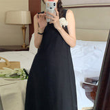 Sleeveless Vest Joint Dress Women's New Summer Seaside Vacation Leisure High-End Feel Long Skirt