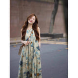 French High-Grade Feeling Slightly Fat Mm Large Size French Striped Shirt Dress With Thin Temperament Long Dress