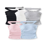 Chest Pads Can Be Removed Wearing Hanging Neck Sling Vest Hollow Shoulder Corset