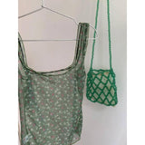 Summer Thin Flower Sexy Micro-Permeable Mesh Sling Sling Female Korean Version Pure Lusty Design Sense Slime On The Tide