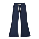 Pure-Style Hottie Summer Soft-Clum Comfortable Hanging Low-Rise Drag Trousers Trousers Sleeves Micro-Trumpets Casual Trousers