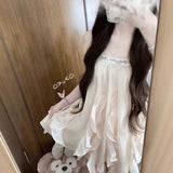 New Style Dress Female Princess Travel Summer Small Man Wearing Temperament French Beauty Sling Girl Skirt