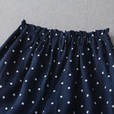 New Wave Dots Tight Waist Top Body Thin Set Casual Broad Legs Women Straight Trousers