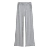 Purely Want Girl V Waist Zipper Display Thin Leg Trousers Leg Long Vertical Trousers Home Comfortable Yoga Pants