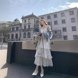 Pure-Style White Sling Dress Women's Spring And Summer New Beach Seaside Holiday Temperament Sweet Long Dress