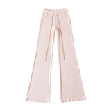 Laziness And Languids Are Thin And Thin On The Basis Of Low-Waist Micro-Racleous Trousers New Thin And High-Waisted Trousers
