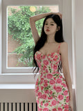 French Temperament Sweet Babes Sling Dress With Women's New Summer Design Sense Thin Ass Skirt