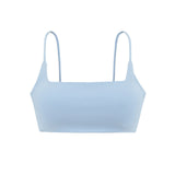 Summer Sexy Hottie Simple Solid Color Plus Pad Small Sling Belt Ultra-Short Top