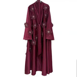 Australian Fashion High-End Feel Dress 2025 New Fashion Flower Splicing Taf Design Long Leaf Dress